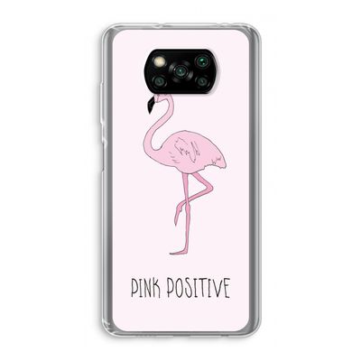 Pink positive: Xiaomi Poco X3 NFC Transparant Hoesje