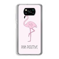 Pink positive: Xiaomi Poco X3 NFC Transparant Hoesje
