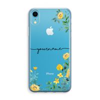 Gele bloemen: iPhone XR Transparant Hoesje Gele bloemen: iPhone XR Transparant Hoesje