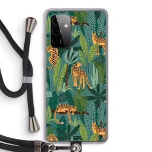 Luipaard 2: Samsung Galaxy A72 5G Transparant Hoesje met koord