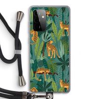 Luipaard 2: Samsung Galaxy A72 5G Transparant Hoesje met koord