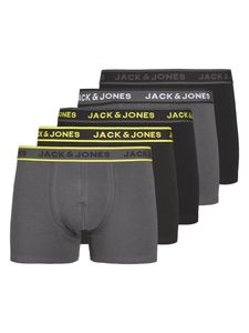 Jack & Jones Jack & Jones Heren Boxershorts Trunks JACSPEED Zwart/Grijs 5-Pack