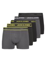 Jack & Jones Jack & Jones Heren Boxershorts Trunks JACSPEED Zwart/Grijs 5-Pack