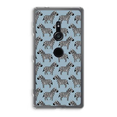 Zebra: Sony Xperia XZ2 Transparant Hoesje