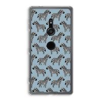 Zebra: Sony Xperia XZ2 Transparant Hoesje