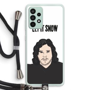 Let It Snow: Samsung Galaxy A52s 5G Transparant Hoesje met koord