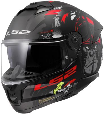LS2 Helmet ff808 st.ii an.monk.xs bl./red matt
