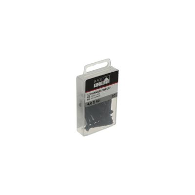Blackline Scharnierschroef Hcp Zwart Pk-7Mm Torx TX20 +Snijpunt 4.0X40 | 20 stuks - 6901.30.14040