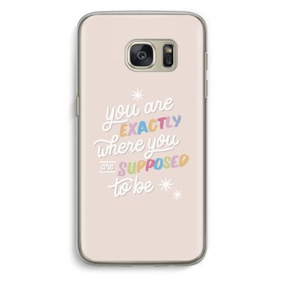 Right Place: Samsung Galaxy S7 Transparant Hoesje
