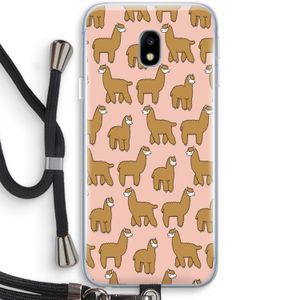 Alpacas: Samsung Galaxy J3 (2017) Transparant Hoesje met koord