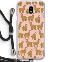 Alpacas: Samsung Galaxy J3 (2017) Transparant Hoesje met koord