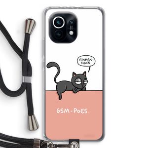 GSM poes: Xiaomi Mi 11 Transparant Hoesje met koord