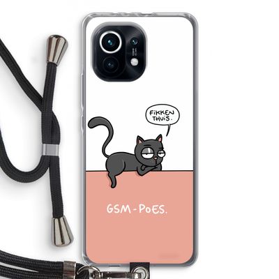 GSM poes: Xiaomi Mi 11 Transparant Hoesje met koord
