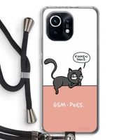 GSM poes: Xiaomi Mi 11 Transparant Hoesje met koord