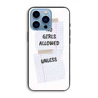 No Girls Allowed Unless: iPhone 13 Pro Max Biologisch afbreekbaar hoesje
