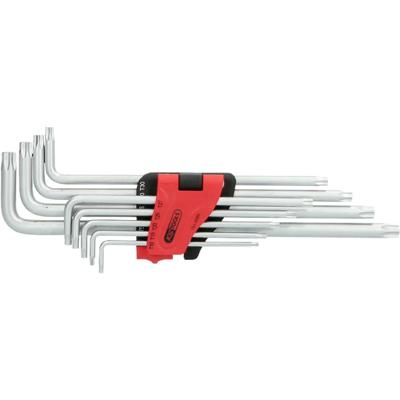 KS Tools 151.4550 TX Haakse schroevendraaierset T 10, T 15, T 20, T 25, T 27, T 30, T 40, T 45, T 50 9-delig
