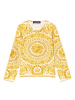 Versace Kids t-shirt en coton à imprimé baroque - Or - thumbnail