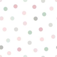 Dutch Wallcoverings Joy - Stippen Wit/Roze/Grs/Grn - Wit/Roze/Grijs/Groen