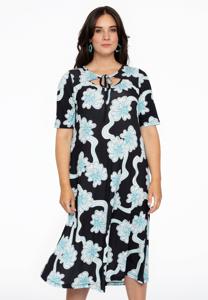 Yoek Jurk met cut-out CALYPSO | Zwart | Maat 46/48