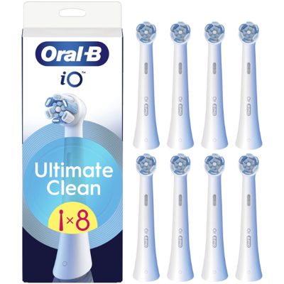 Oral-B Oral-B iO Ultimate Clean White Opzetborstels - 8 stuks Oral-B Oral-B iO Ultimate Clean White Opzetborstels - 8 stuks