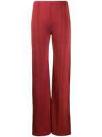 Valentino Garavani pantalon évasé à détails de coutures - Rouge