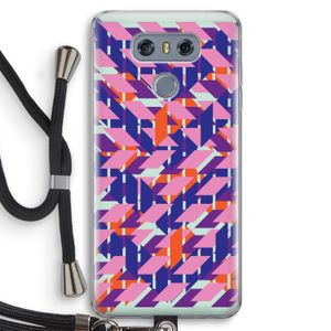 Skew Blush 3: LG G6 Transparant Hoesje met koord