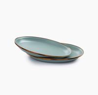 Barebones Plate/Enamel/Set 2 Pcs Servies Mint Barebones Plate/Enamel/Set 2 Pcs Servies Mint