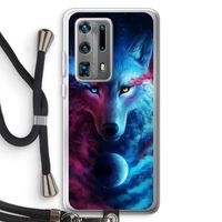 Where Light And Dark Meet: Huawei P40 Pro Plus Transparant Hoesje met koord