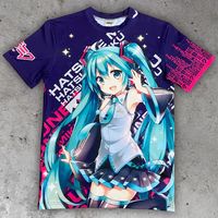 Hatsune Miku T-Shirt Expressive Vibes Size L