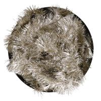 Kerstslinger - zilver/champagne - 270 x 7 cm - folie/lametta - glans