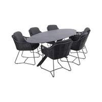 Taste Belmond|Privada 240x107 - Ovale tuinset - 7-delig Taste Belmond|Privada 240x107 - Ovale tuinset - 7-delig