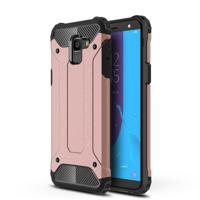 Full-Body robuuste TPU + PC combinatie Case voor Galaxy J6 2018 (EU versie) (Rose goud)