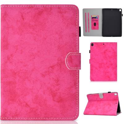 Voor iPad 10 2 inch effen kleur horizontale Flip lederen draagtas met houder & kaartsleuven & Pensleuf & slaap/Wake-up functie (Rose Red)
