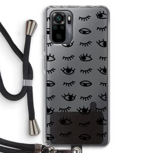 Eye pattern #2: Xiaomi Redmi Note 10 Pro Transparant Hoesje met koord
