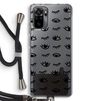 Eye pattern #2: Xiaomi Redmi Note 10 Pro Transparant Hoesje met koord