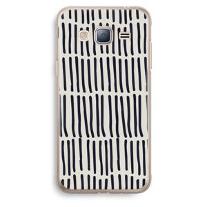 Moroccan stripes: Samsung Galaxy J3 (2016) Transparant Hoesje