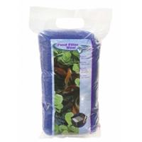 VT Filterwatten Blauw 250g - Voor Helder Vijverwater, Grove Textuur, Hoog Waterdoorlatend