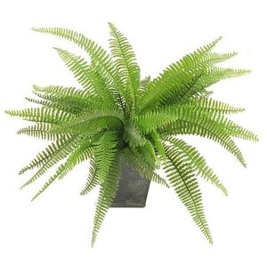 Kantoor kunstplant varen 33 cm groen in pot