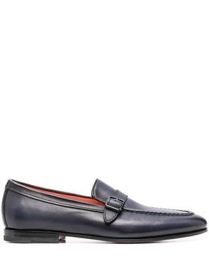 Santoni mocassins à bout rond - Bleu