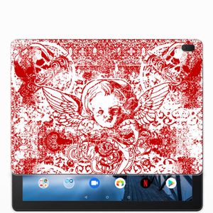 Tablet BackCover Lenovo Tab E10 Angel Skull Rood