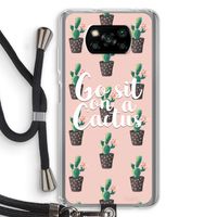 Cactus quote: Xiaomi Poco X3 NFC Transparant Hoesje met koord
