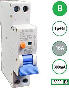 Aardlekautomaat 16A B kar 300mA 2p SEP - 4518095
