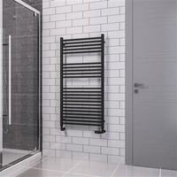 Eastbrook Tuscan Square multirail handdoekradiator 60x120cm 775W zwart mat