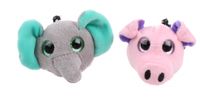 Toi-Toys dieren sleutelhangers olifant en varken 5 cm - thumbnail