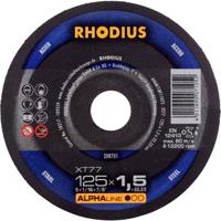 Rhodius 208701 Doorslijpschijf recht 125 mm 1 stuk(s) Staal