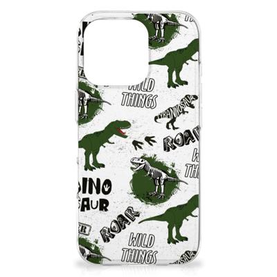 TPU Hoesje voor iPhone 16 Pro Dinosaurus