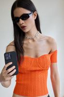 GETAILLEERD T-SHIRT - ORANGE - M