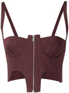 Dion Lee haut bustier à design asymétrique - Rouge