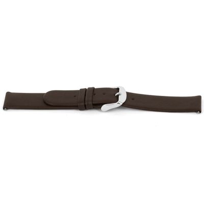 Horlogeband Universeel E300 Leder Bruin 16mm