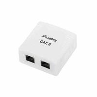 Connector RJ45 Cat6 UTP Lanberg OU6-0002-W Wit